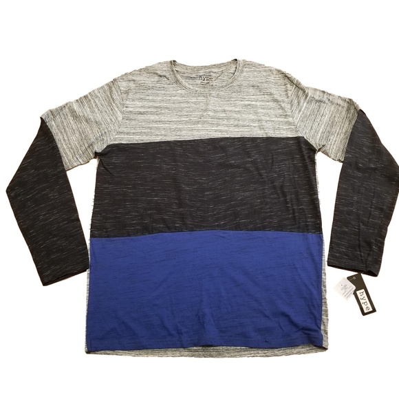 Hype Shirts Nwt Tshirt Long Sleeve Color Block Xl Poshmark